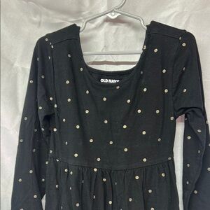 Old Navy Kids Dress with Black and Gold Dots